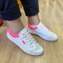 Tênis Mend Branco Com Pink