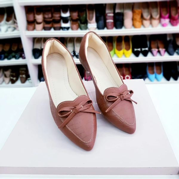 Sapatilhas Mocassim Liz Caramelo Croco