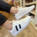 Tênis Mend Branco Com Detalhe Preto