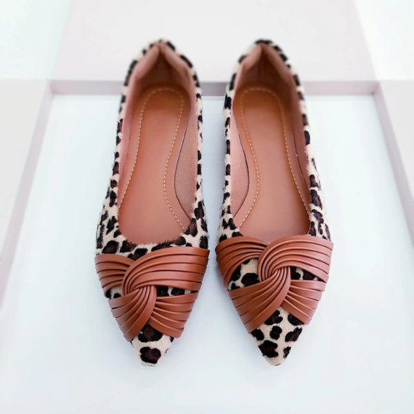 Sapatilha Luxo cruzada Animal Print