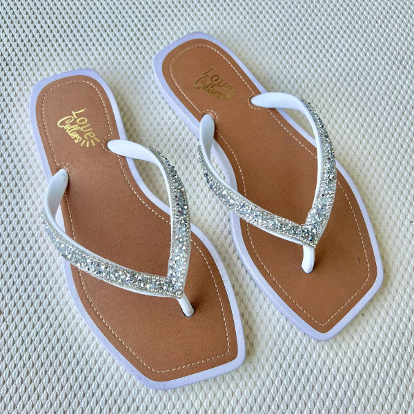 Chinelo Love Collors Branco