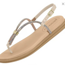 Rasteirinha Papete Beira Rio  Feminina Bege