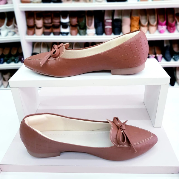 Sapatilhas Mocassim Liz Caramelo Croco