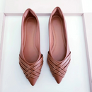 Sapatilha bico fino Juliette Caramelo