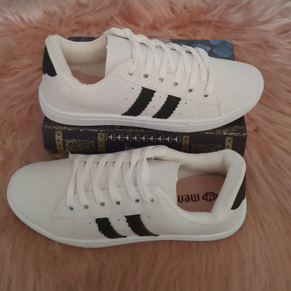 Tênis Mend Branco Com Detalhe Preto