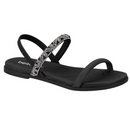 Rasteirinha Beira Rio Feminina Calce Fácil Preta