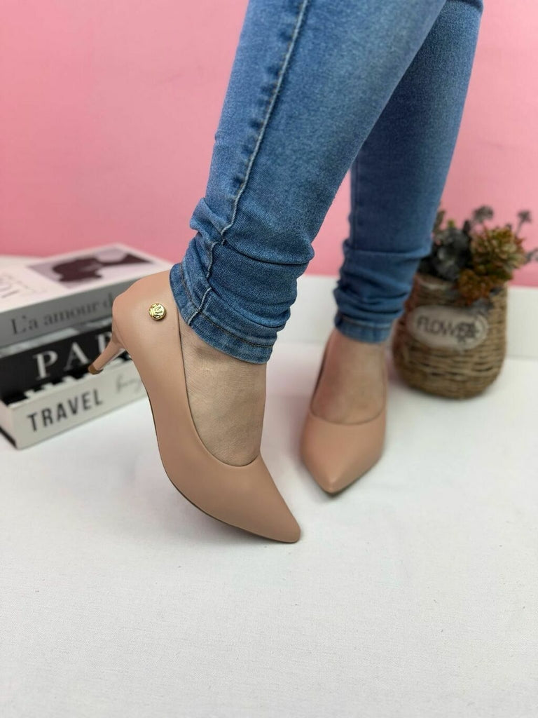 Scarpin Salto Fino Nude Karen