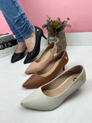 Scarpin Salto Fino Caramelo Karen