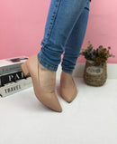 Scarpin Salto Bloco Nude 3 CM