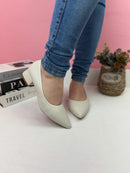 Scarpin Salto Bloco Nude 3 CM