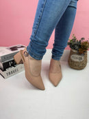 Scarpin Salto Bloco Chanel Nude