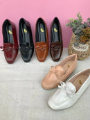 Mocassim Bico Quadrado Nude Alice