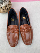 Mocassim Bico Quadrado Nude Alice